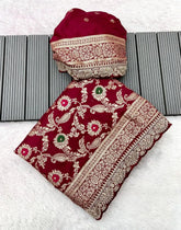Khadi Dola Cotton Meenakari Bridal Saree